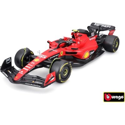 Bburago Formula F1 Ferrari Scuderia F1-75 2022 nr.55 Carlos Sainz with driver and 1:18