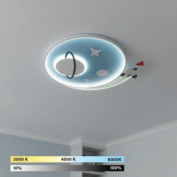 Brilagi -LED Детско таванно осветително тяло STARSHIP LED/64W/230V 3000/4500/6000K синьо (BG3157)