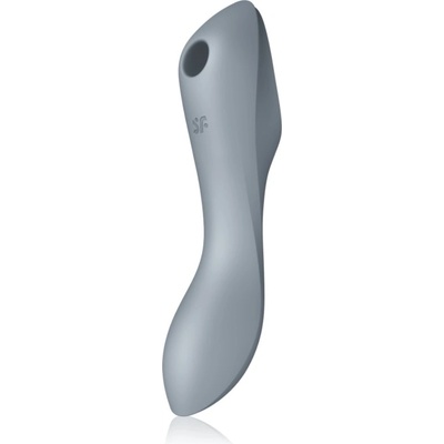 Satisfyer Curvy TRINITY 3 вибратор със стимулиране на клитора Bluegrey 17.7 см