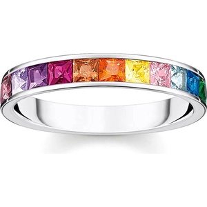 Thomas Sabo Пръстен Thomas Stone Rainbow сребърен EU52 (TR2403-477-7-52)