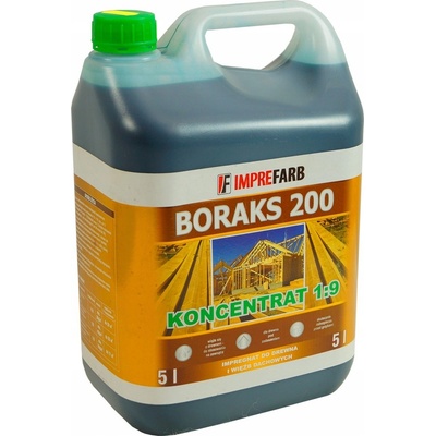 Imprefarb impregnace na dřevo krovů BORAKS 200 zelená 1:9 5L