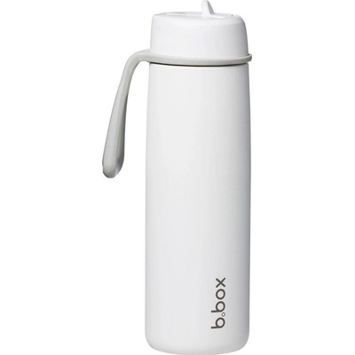 b.box Nerezová termolahev s brčkem 690 ml White out