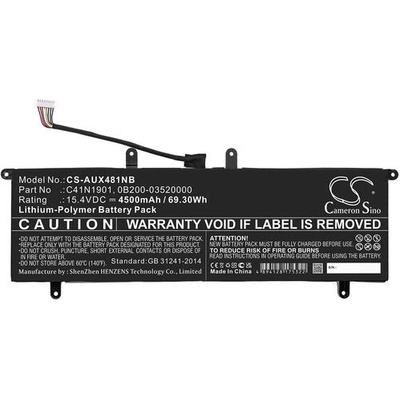 Батерия за лаптоп ASUS ZenBook 14 UX481F, ZenBook Duo UX481FA, C41N1901 LiPo 15.4V 4500 mAh CAMERON SINO (CS-AUX481NB)
