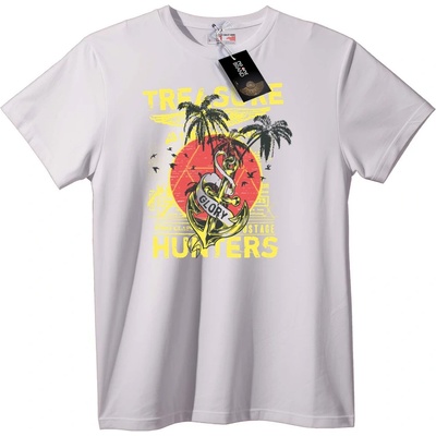 NOONEBRAND Тениска Ловци на Съкровища - XL, White