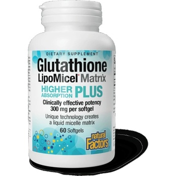 Image 1 of Natural Factors Glutathione LipoMicel Matrix 300 mg [60 Гел капсули]