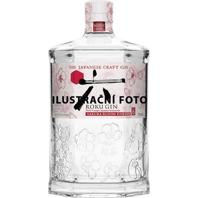 ROKU SAKURA BLOOM GIN 43% 1 l (hola láhev)