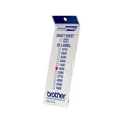 Štítky pro razítka BROTHER ID1850, 18x50mm, 12ks, s průhlednou krytkou (ID1850)