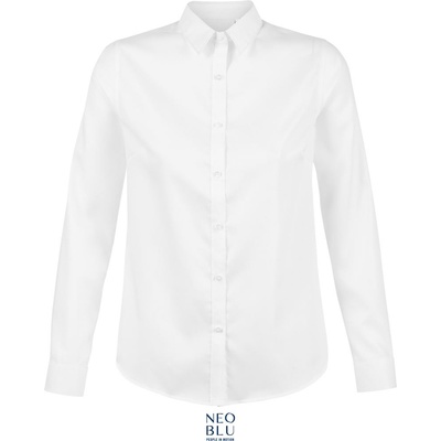 Neoblu 3183 BLAISE WOMEN / Дамска риза с дълъг ръкав от микро твил - оптически бяла XXL (243183z1505)