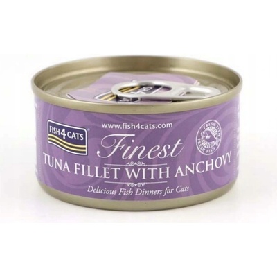 Fish4Cats Finest Tuna Fillet with Anchovy 70 g