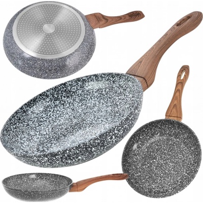 Kinghoff Tradiční pánev GRANIT WOOD granitová 20 cm