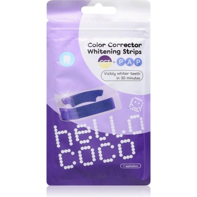 Hello Coco Color Corrector Whitening Strips избелващи ленти 7 бр