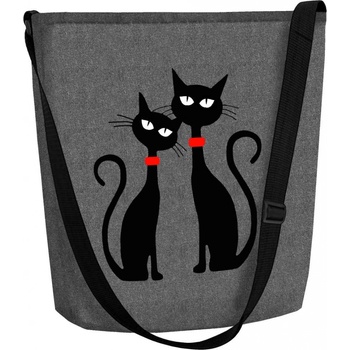 Bertoni filcová kabelka Dvě Kočky