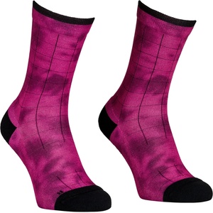 Ortovox Дамски чорапи за колоездене Ortovox Women's MTB Mid Sock Cycling socks - Pink Splash - размер 35-38 (EU) (207-1399-0311)