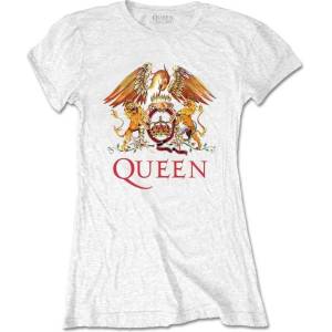 Queen Classic Crest White 2XL Дамски Риза (QUTS03LW05)