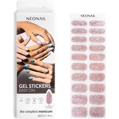 NeoNail Easy On Gel Stickers nálepky na nechty odtieň M07 20 ks