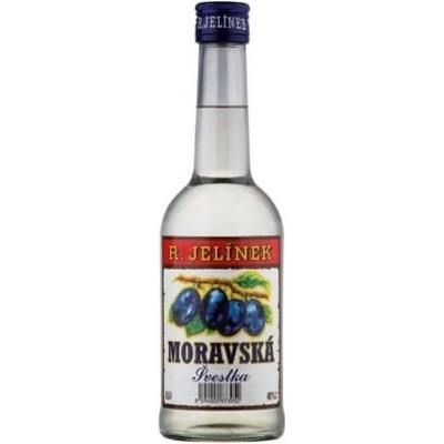 Moravská slivka biela 40% 0,5 l (čistá fľaša)