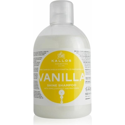 Kallos KJMN Professional Vanilla rozjasňujúci šampón pre suché vlasy 1000 ml