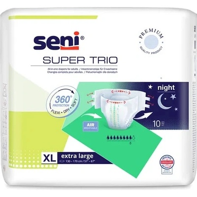 Torunskie Zaklady Materialow Opatrunkowych S.A. Seni SUPER TRIO Extra Large, 10 ks