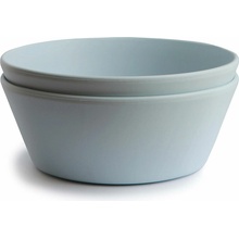 Mushie okrúhla miska Powder Blue 2 ks 430 ml
