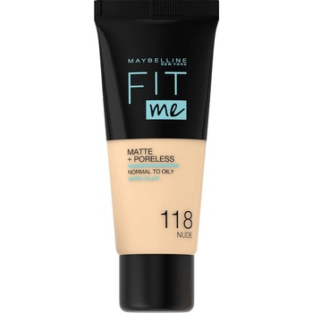 Maybelline Fit Me Matte + Poreless течен фон дьо тен 118 гол цвят 30 ml