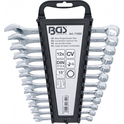 BGS technic Sada kľúčov očko-vidlica 8 - 19 mm 12-dielna BGS 71022