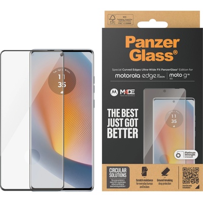 Panzer Стъклен протектор PanzerGlass за Motorola Edge 50 Fusion, UWF, Черен