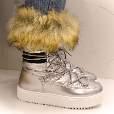 Dámske snehule Neve strieborné