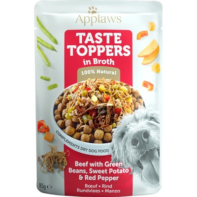 Applaws Dog Taste Toppers Broth Hovězí s batáty 85 g