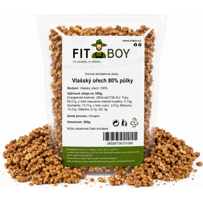 FITBOY Vlašský orech 80% polovičky 500 g