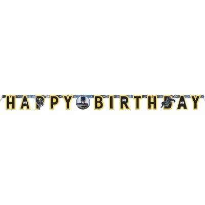 Banner Happy Birthday Lego Batman 180 x 15 cm