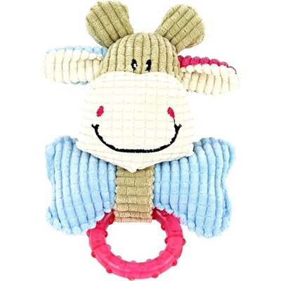 Akinu Plyšová kravička pre šteňatá a malé psy 12 x 15 cm