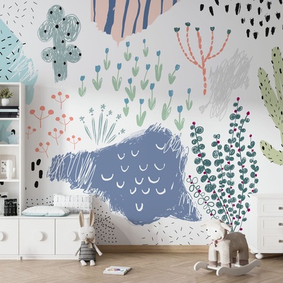 Decono Детски Фототапет Арт Кактуси