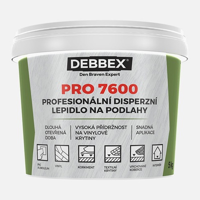 Debbex PRO 7600 lepidlo na podlahy 5 kg svetlo béžové