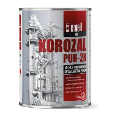 Korozal PUR-2K Email 0,8 l čierny