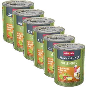 Animonda GranCarno Superfoods - пуйка + манголд 6 x 800 г