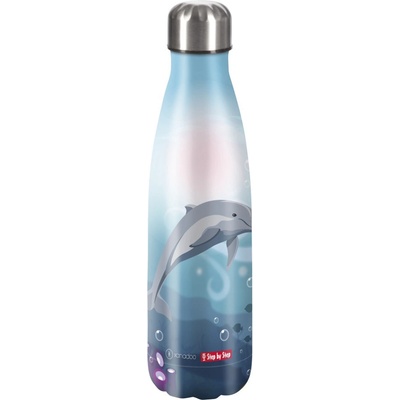 Step By Step Izolovaná fľaška na nápoj z nerezovej ocele 500 ml Dolphin Pippa