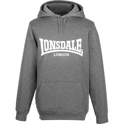 Lonsdale Мъжки суичър Lonsdale Essential Hoodie Mens - Charcoal M