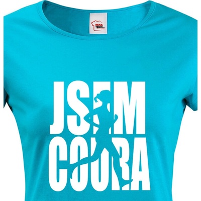 Dámské tričko Jsem coura Modrá