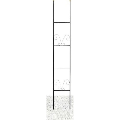 Mříž na popínavé rostliny Lydia 23 x 150 cm zdobená černá