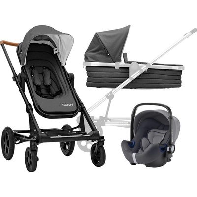 Britax 3-kombinace SEED PAPILIO BLACK Cognac/Dark Grey 2020