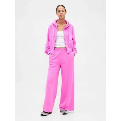 GAP Tepláky Baggy Wide VintageSoft Růžová