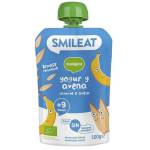 Smileat пауч гръцко кисело мляко, банан и овесени ядки 9M+, БИО, 100 гр