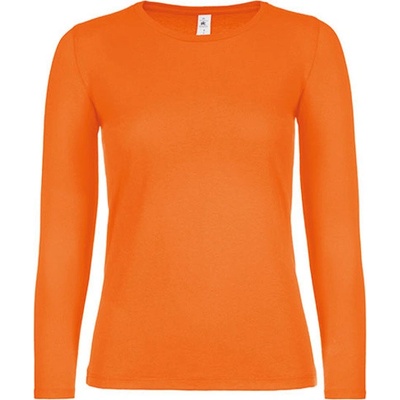 B&C Dámske tričko s dlhým rukávom TW06T Orange