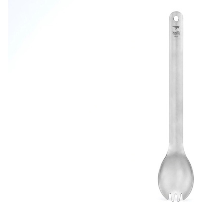 Keith Titanium Long Handle Spork Цвят: сив