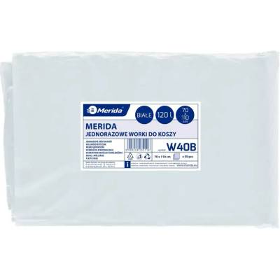 Merida WKB301 Pytle LDPE 38µm 120 l 50 ks bílé