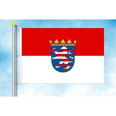 LIBEA, s.r.o. Hesensko vlajka Rozměr: 30×45 cm, Uchycení: Karabiny na stožár