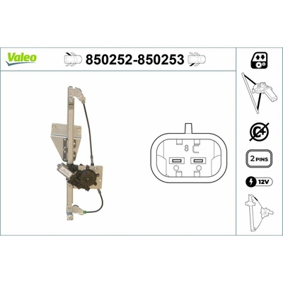 Mechanizmus zdvíhania okna VALEO 850252