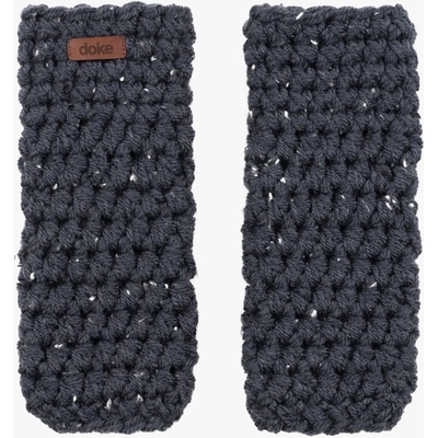 Doke háčkované návleky denim tweed