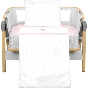 KikkaBoo Бебешки спален комплект за мини-кошара 5ч Dream Big Pink (kikka-41101050063)