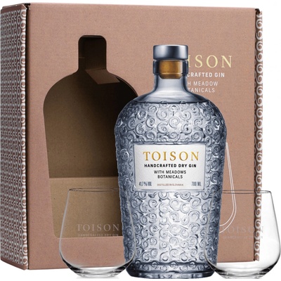 Toison Gin 41,7% 0,7 l (darčekové balenie 2 poháre)